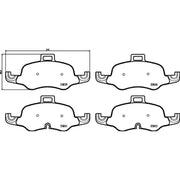 Brembo 4 x Front Brake Pad Set P85160
