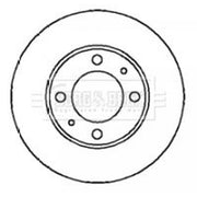 Borg & Beck Front & Rear Brake Discs & Pads fits Audi A6 C4 1994-1997