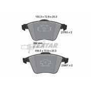 Textar Front Brake Pad Set 2376302