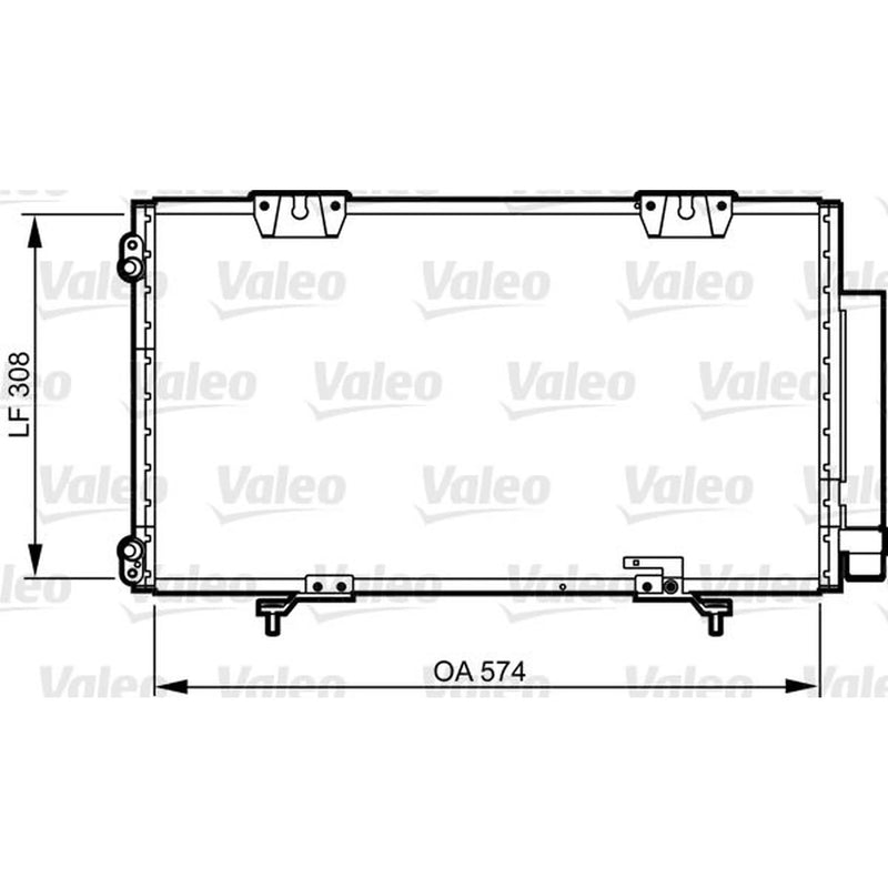 Valeo Air Conditioning Condenser 817802