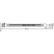 Juratek Brake Hydraulic Hose Line outer JBH1225L