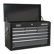 Sealey Topchest 9 Drawer with Ball-Bearing Slides Black/Grey AP2509B Sealey - Dynamic Drive