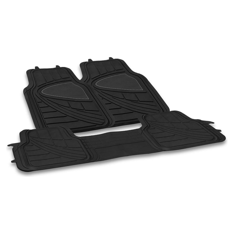 Streetwize Universal Rubber Mat Set - Luxury (With Full Cross Rear) - 4 Piece Streetwize  - Dynamic Drive