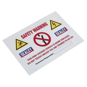 Sealey Hybrid/Electric Vehicle Warning Sign HYBRIDSIGN Sealey - Dynamic Drive