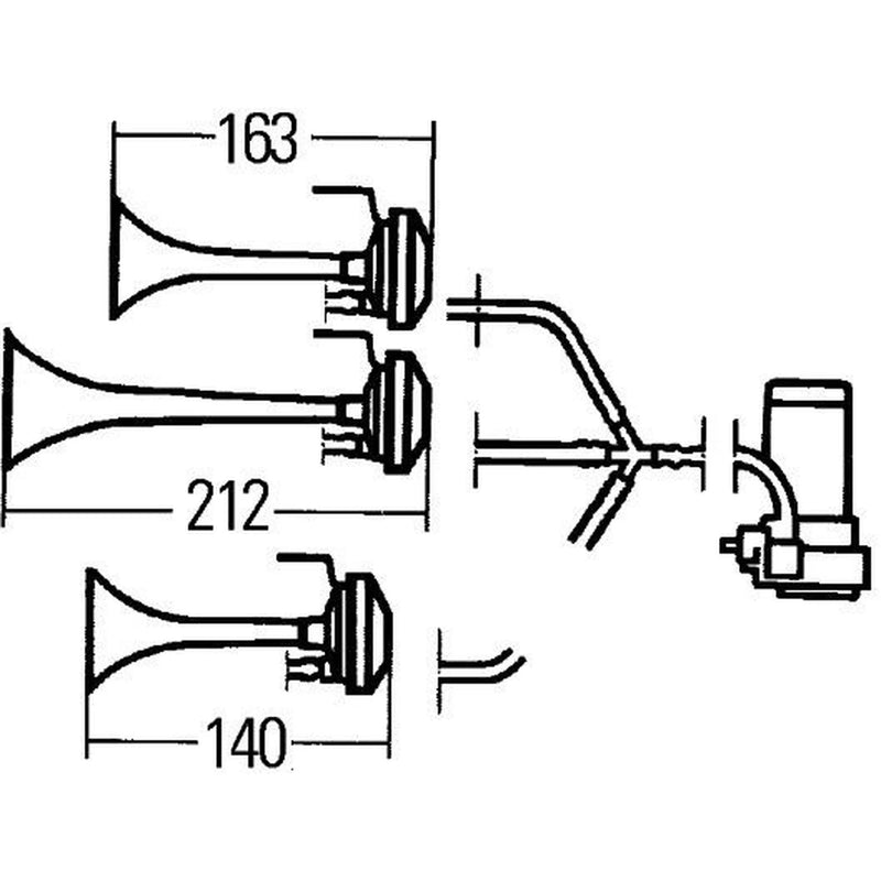 Hella Trumpet Style Car Horn