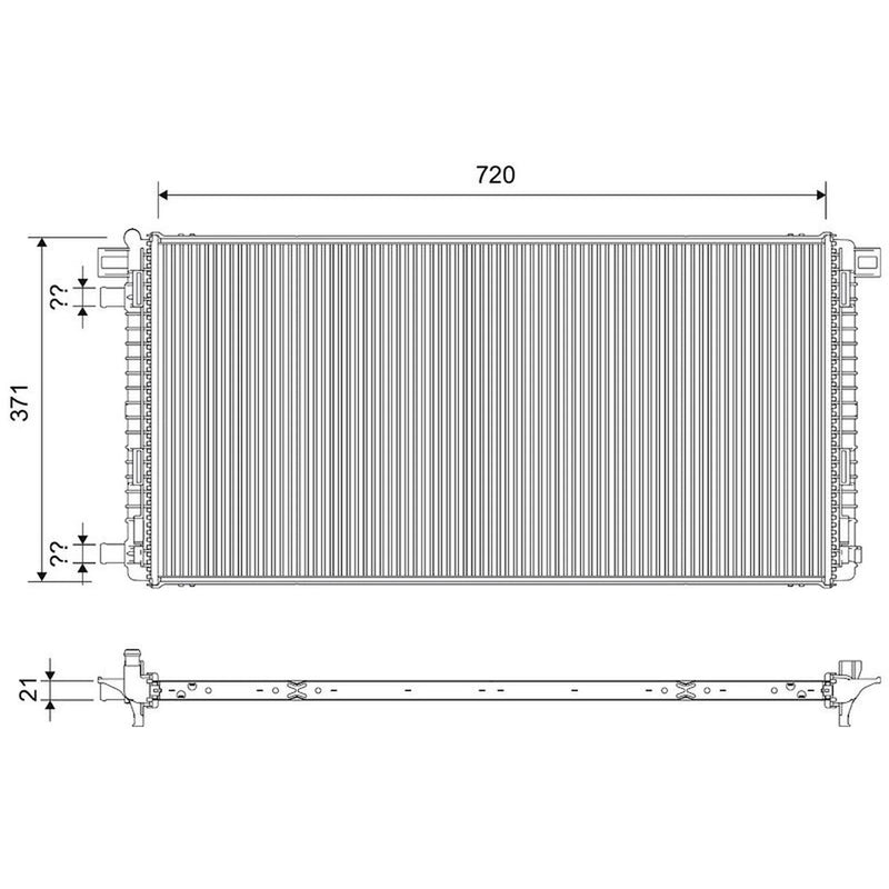 Valeo Engine Radiator 701819