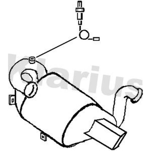 Klarius Catalyst Type Approved With Pipe fits Citroën C4 II 2009 on 2.0