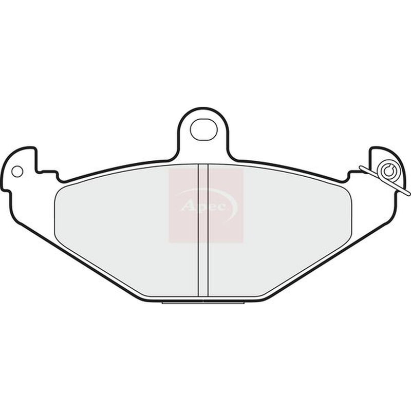 Apec Rear Brake Solid Discs & Pads fits Renault Espace 1996-2002 2.0 2.2 3.0