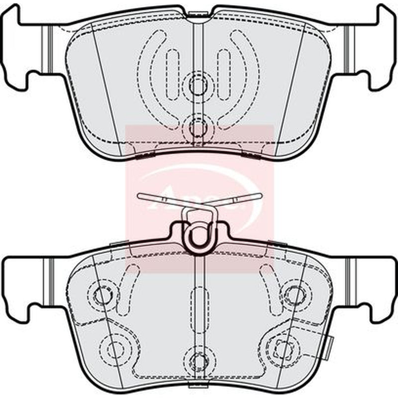 Apec Rear Brake Pad Set fits Ford Focus IV 2018-2025 1.0 1.5 2.0 2.3