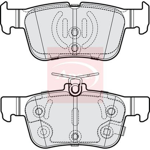 Apec Rear Brake Pad Set fits Ford Focus IV 2018-2025 1.0 1.5 2.0 2.3