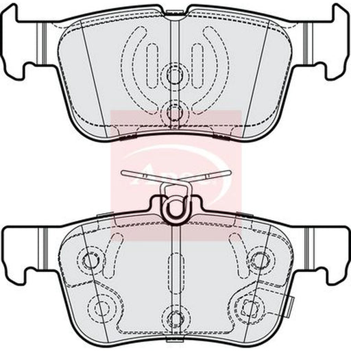 Apec Rear Brake Pad Set PAD2284