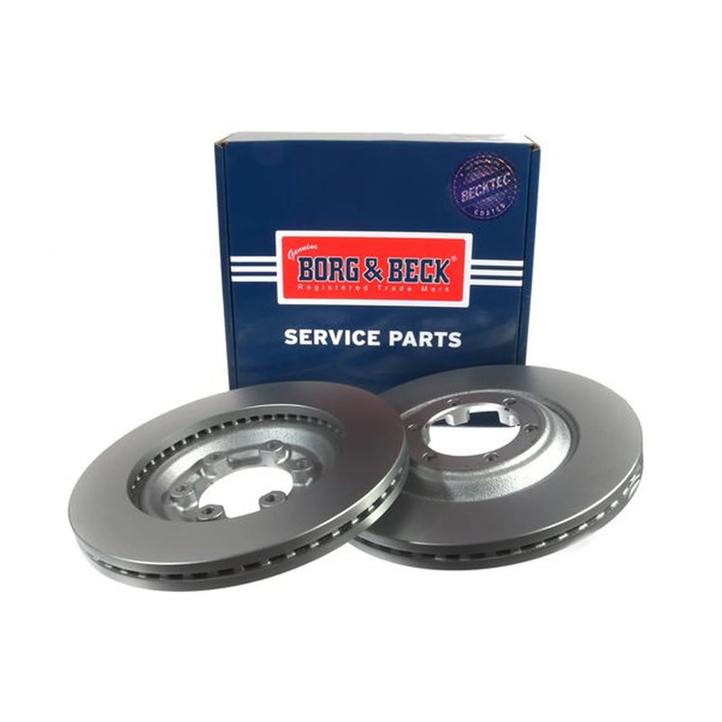 Borg & Beck Front Brake Discs & Pads fits Isuzu D-Max II 2012-2022 1.9 2.5