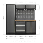 Sealey Superline Pro 2.0m Storage System Wood Worktop APMSSTACK02W Sealey - Dynamic Drive