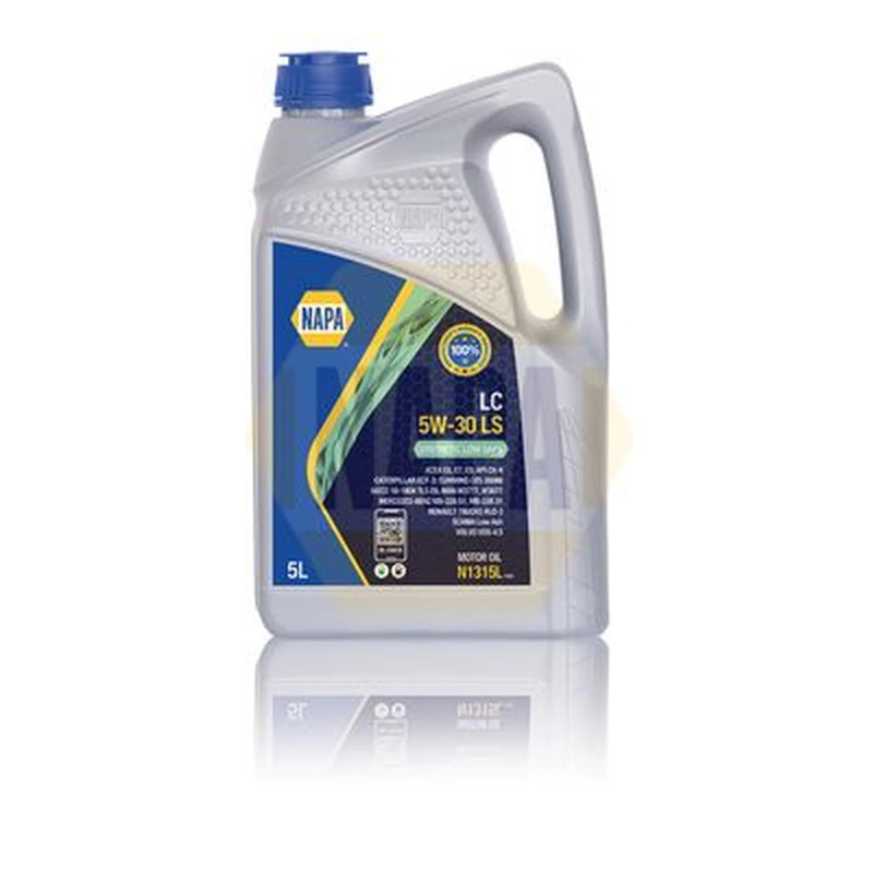 NAPA Engine Synthetic Oil 5L E9 CK-4 5W-30 fits Isuzu D-Max II 2012-2022 1.9 2.5