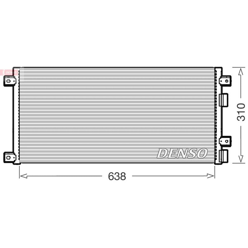 Denso Air Conditioning Condenser fits Iveco Daily III 1999-2007