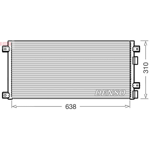 Denso Air Conditioning Condenser fits Iveco Daily III 1999-2007