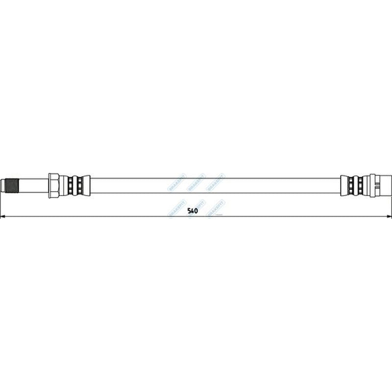Apec Brake Hydraulic Hose Line Front fits Mercedes-Benz Sprinter 2-T 1995-2006