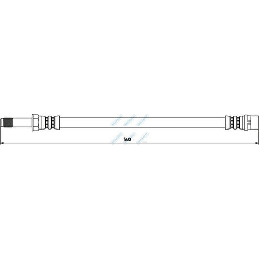 Apec Brake Hydraulic Hose Line Front fits Mercedes-Benz Sprinter 2-T 1995-2006
