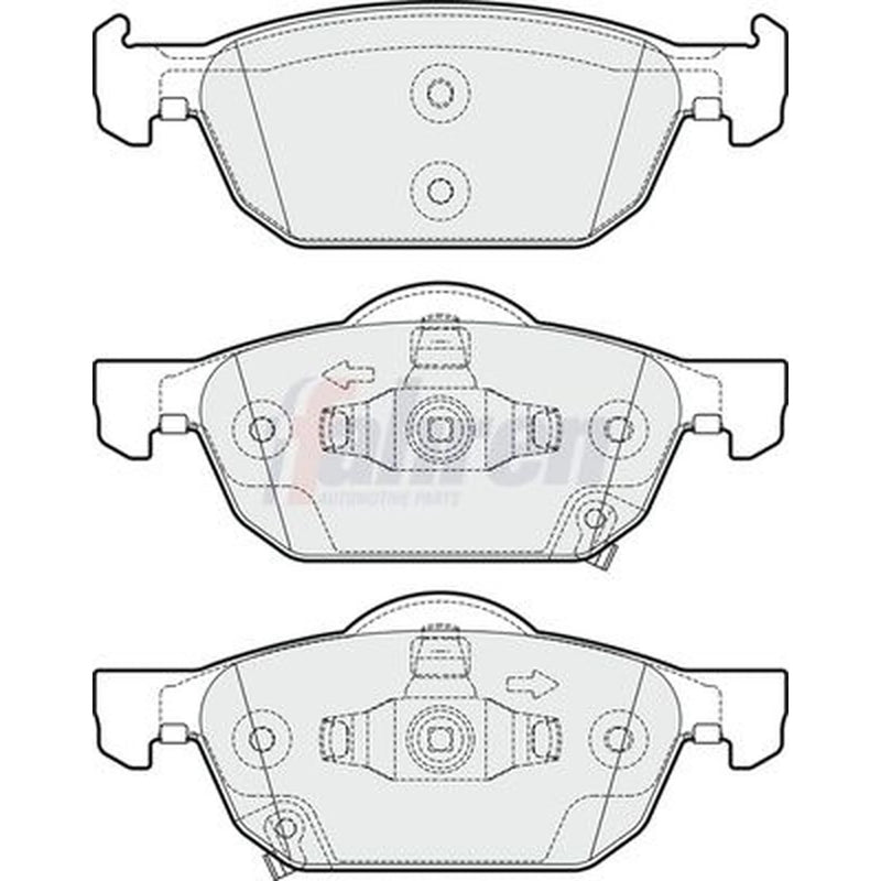 Fahren Front & Rear Brake Discs & Pads fits Honda Accord VIII 2008-2015 2.2