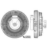 Mahle Radiator Fan Clutch fits New Holland T7 2010 on