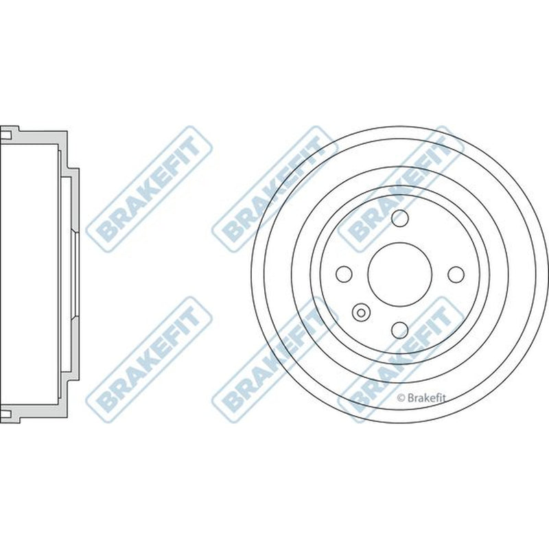 Apec Brake Drum Assembly Rear fits Opel Astra G 1998-2009 1.4 1.6 1.7