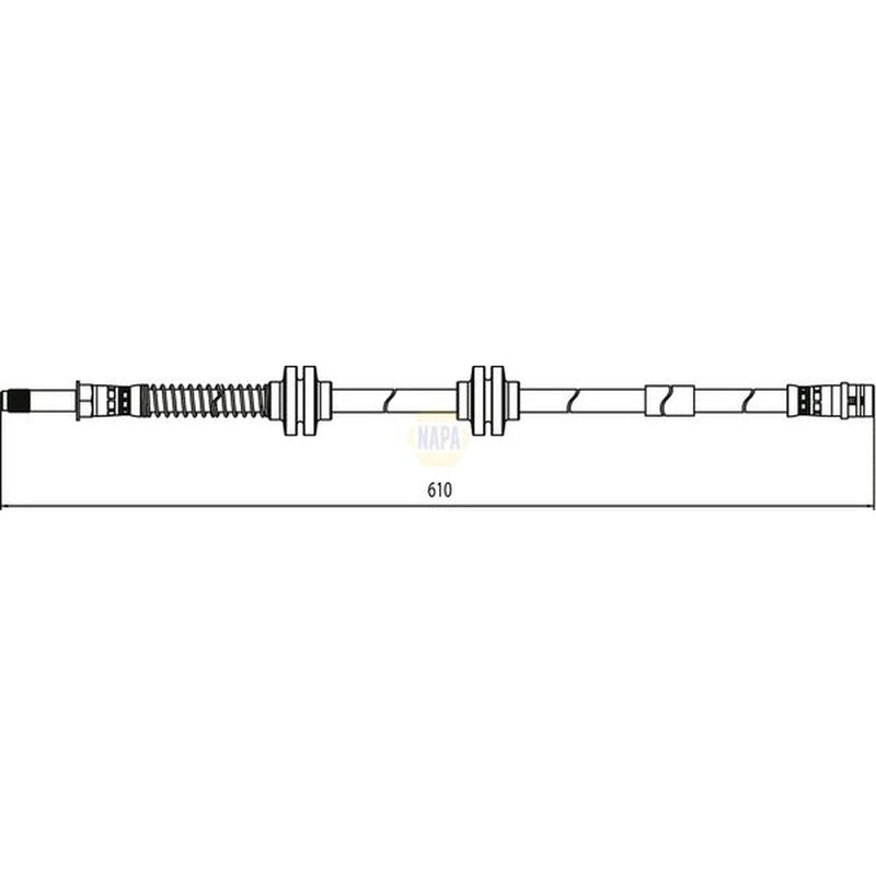 NAPA Brake Hydraulic Hose Line Front NBH1234