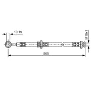 Bosch Brake Hydraulic Hose Line Rear Left fits Nissan Almera 2000-2006