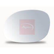 Apec Exterior Wing Mirror Glass Left fits Citroën C2 2003-2012 1.1 1.4 1.6