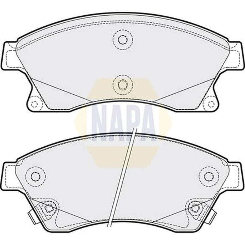 NAPA Front Brake Pad Set fits Chevrolet Aveo 2011-2015 1.3 1.4 1.6