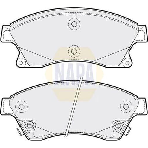 NAPA Front Brake Pad Set fits Chevrolet Aveo 2011-2015 1.3 1.4 1.6
