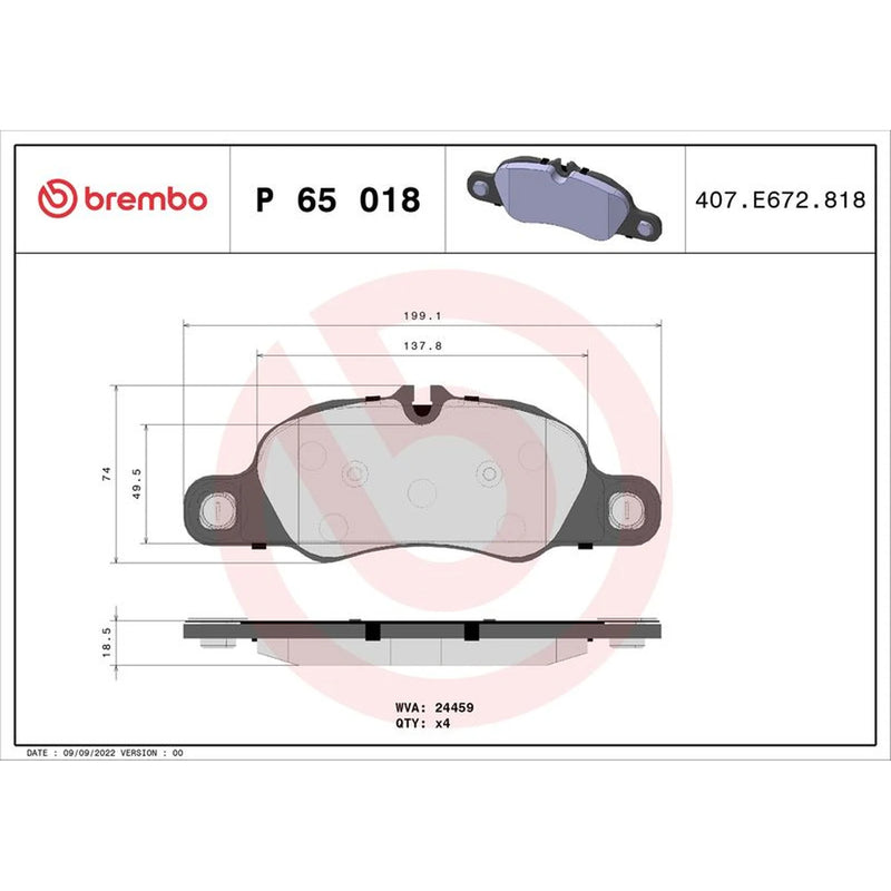 Brembo Front / & Rear / Brake Discs & Pads fits Porsche 911 2011-2019 3.4