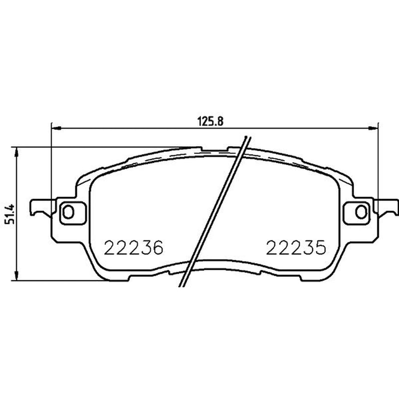 DON Front Brake Pad Set fits Mazda 2 2014 on 1.3 1.5