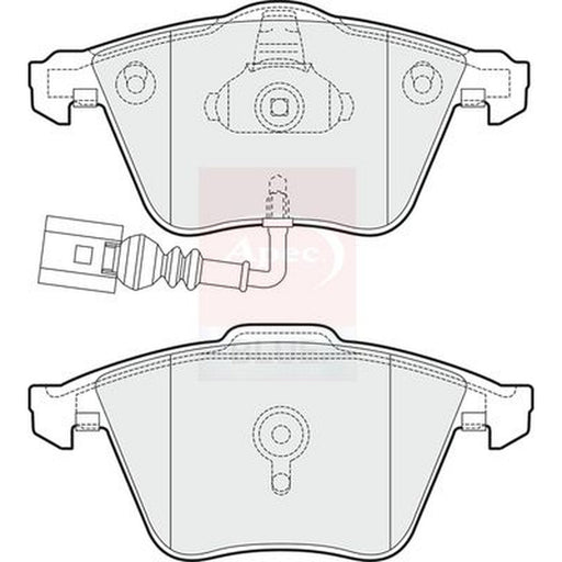 Apec Front Brake Pad Set fits Audi A3 2006-2013