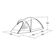 Outwell Cloud 2 Tent Dome Style 2 Berth Poled Tent Camping Festivals Outwell - Dynamic Drive