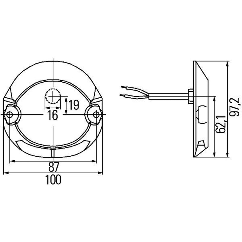 Hella Direction Indicator Light Rear