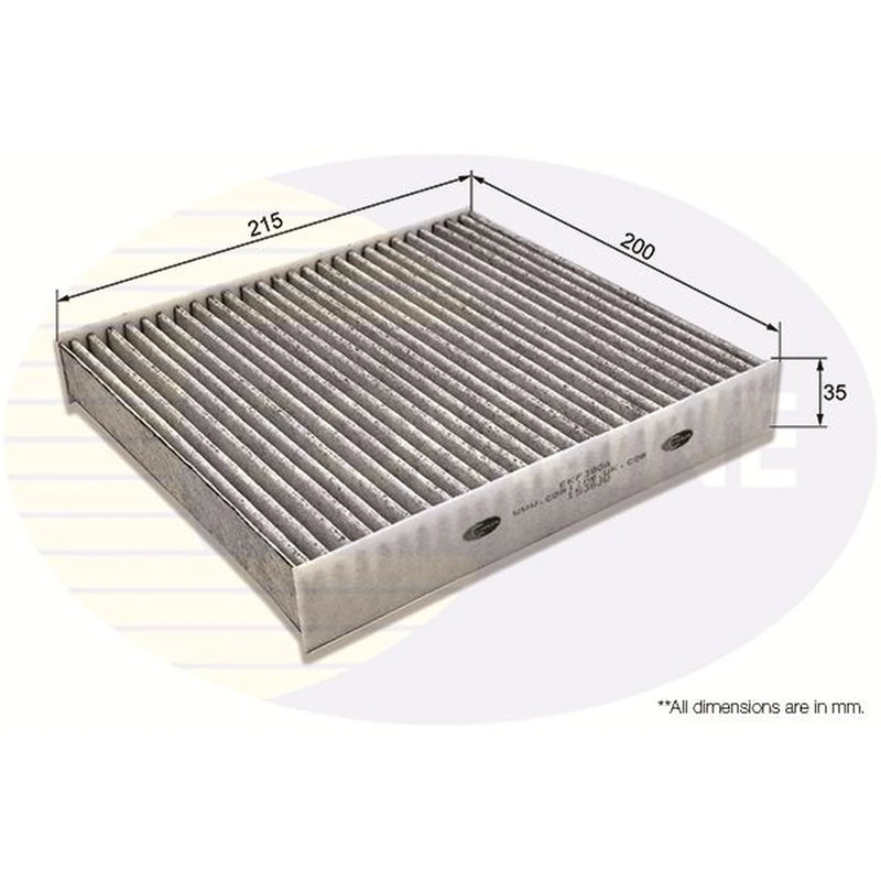 Comline Cabin Air Filter (Pollen Filter) fits Alpine A110 II 2017-2024 1.8