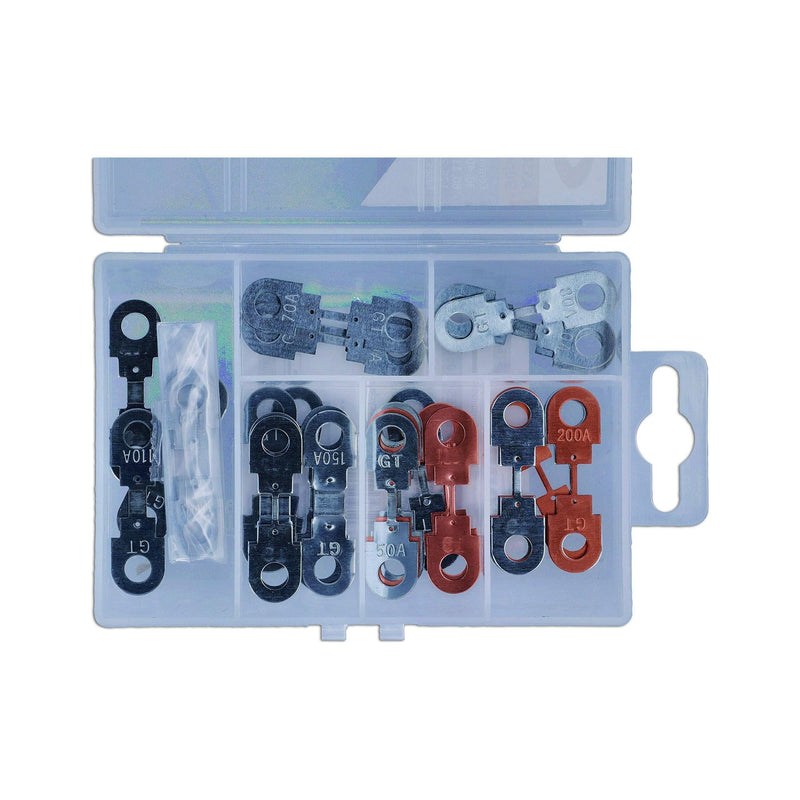 Connect Assorted Strip Fuses 30-200A Box 30pc 37644 Tool Connection - Dynamic Drive
