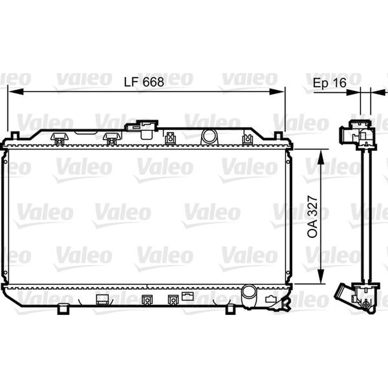 Valeo Engine Radiator 731467