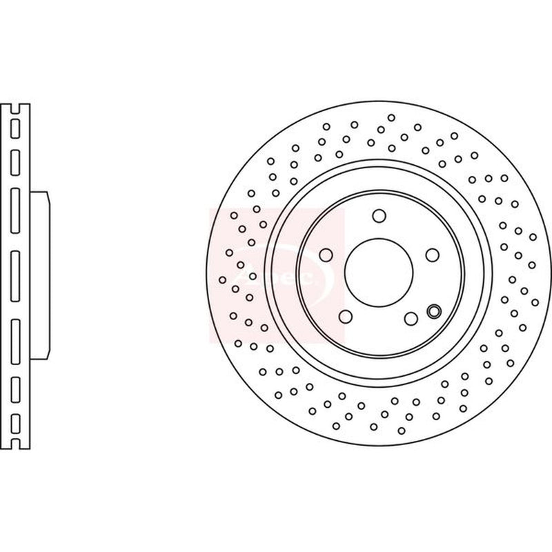 Apec Front / & Rear / Brake Discs & Pads fits Mercedes-Benz Clk 2002-2010