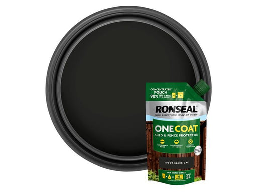 Ronseal One Coat Shed & Fence Refill Pouch Tudor Black 950ml Ronseal - NN4 Online
