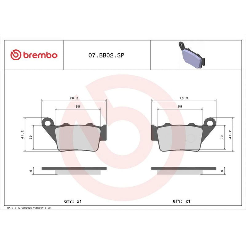Brembo Front & Rear Pads fits Ktm Rc 2015 on