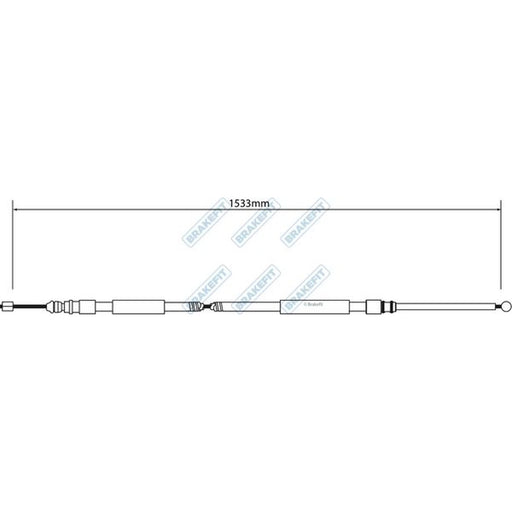Apec Handbrake Cable Left Rear fits BMW 3 2004-2013