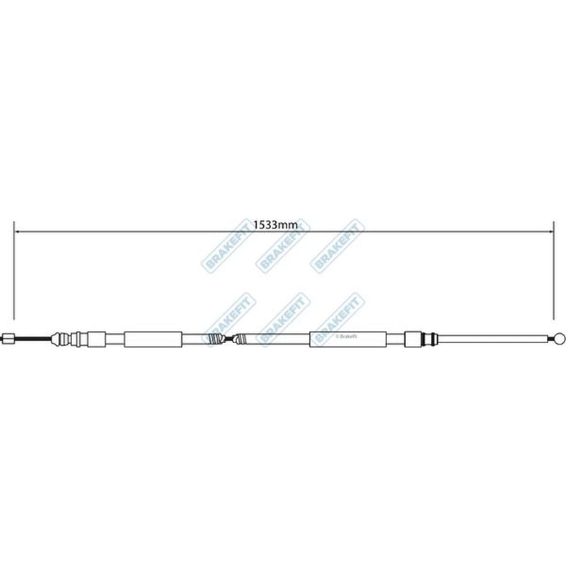 Apec Handbrake Cable Left Rear fits BMW 3 2004-2013