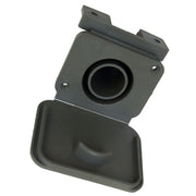 28mm Grey Waste Water Outlet Socket + Flap Connector Caravan Motorhome 81330 PLS - Dynamic Drive