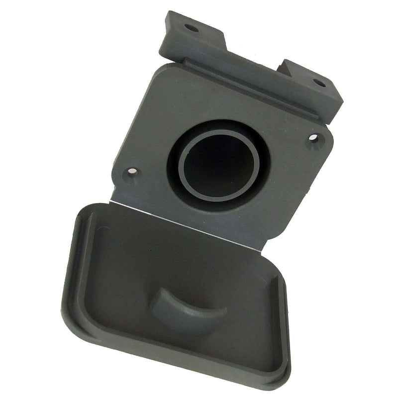 28mm Grey Waste Water Outlet Socket + Flap Connector Caravan Motorhome 81330 PLS - Dynamic Drive
