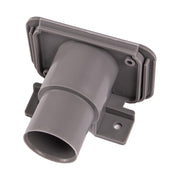 28mm Grey Waste Water Outlet Socket + Flap Connector Caravan Motorhome 81330 PLS - Dynamic Drive