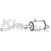 Klarius Box With Tail Pipe Rear fits Mercedes-Benz Citan Dualiner 2012-2021