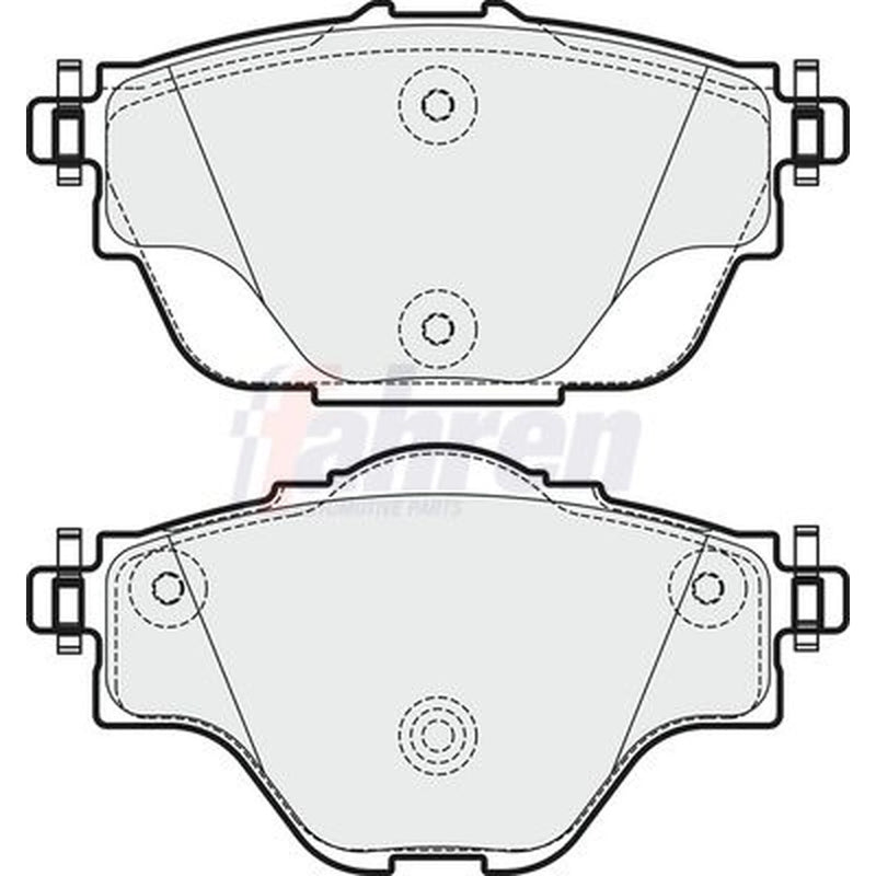 Fahren Front & Rear Brake Discs & Pads fits Citroën C4 Picasso II 2013 on 2.0