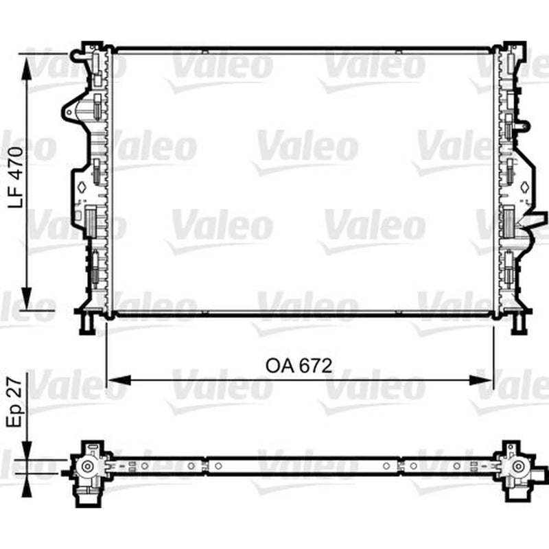 Valeo Engine Radiator 735374