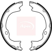 Apec Parking Brake Shoe Set fits Dodge Nitro 2006-2012 2.8 3.7